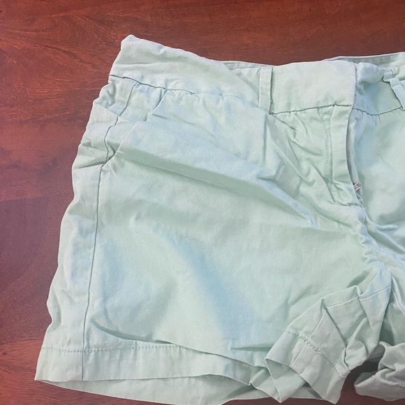 Women's Shorts Flat Front 100% Cotton Green Casual Size 10 - Picture 7 of 9